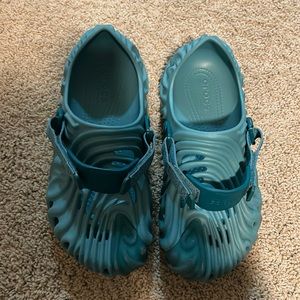 Men's Salehe Bembury Crocs, sz 11, color teal